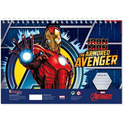 Marvel Avengers Iron Man Διάφορα Σχέδια Μπλοκ Ζωγραφικής A4 30 Φύλλων 506051