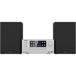 Kenwood M-925 DAB Micro Ηχοσύστημα Hi-Fi 2.1 100W με CD / Digital Media Player και Bluetooth Silver
