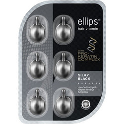 Ellips Silky Black Αμπούλες Μαλλιών για Επανόρθωση 6caps