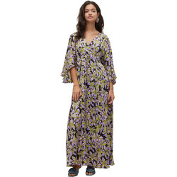 Vero Moda Maxi Καθημερινό Φόρεμα Floral Μαύρο 10312429