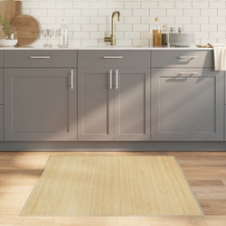 vidaXL Χαλί Τετράγωνο Καλοκαιρινό Baboo 100x100cm 376939 Ανοιχτό Φυσικό