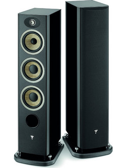 Focal Aria Evo X No2 Ζεύγος Ηχείων Hi-Fi Δαπέδου 250W 3 Δρόμων Black High Gloss