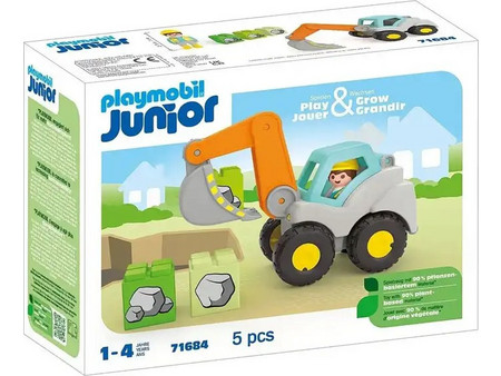 Playmobil Junior Φορτωτής Εκσκαφέας για 1-4 Ετών 71684