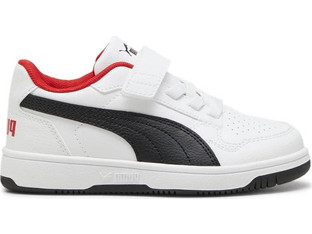 Puma Παιδικά Sneakers Λευκά Μαύρα 398995-08