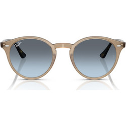 Ray-Ban RB2180 6788V1 Ανδρικά Γυαλιά Ηλίου Στρογγυλά Κοκάλινα Καφέ με Μαύρο Degradee Φακό