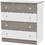 Lorelli New Βρεφική Συρταριέρα Λευκή Σοκολατί 81x50x86cm 10170070027A