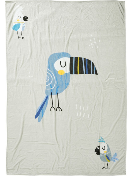 Das Home Fun 4914 Κουβέρτα Αγκαλιάς Fleece 80x110 Μπεζ Γαλάζια