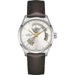 Hamilton Jazzmaster Ανδρικό Ρολόι Αυτόματο με Καφέ Δερμάτινο Λουράκι H32675551