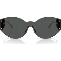Versace VE2276 100287 Γυναικεία Γυαλιά Ηλίου Cat Eye Μεταλλικά Μαύρο Χρυσό με Μαύρο Φακό