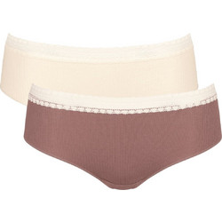 Sloggi Go Βαμβακερά Γυναικεία Μποξεράκια 2Pack 10213274-M003