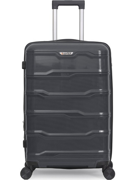 Amber AM1014 Βαλίτσα Μεσαία 65x44x24cm με 4 Ρόδες Ανθρακί