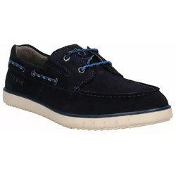 Bugatti Ανδρικά Μοκασίνια Boat Shoes Καστόρινα Navy Μπλε 321-ADE04-1400