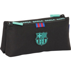 Safta F.C. Barcelona Κασετίνα με 2 Θήκες Μαύρη S2441134