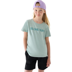 4F Παιδικό T-Shirt Κοντομάνικο Πράσινο 4FJRAW24TTSHF2275-47S
