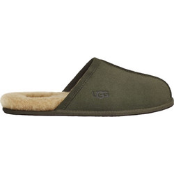 UGG Scuff Δερμάτινες Χειμερινές Ανδρικές Παντόφλες με Γούνα Χακί 1101111-FRSN