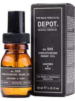 Depot No505 Leather & Wood Conditioning Λάδι για Γένια 30ml