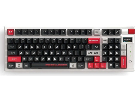 Marvo Monka Storm KG991W Ασύρματο Μηχανικό Gaming Πληκτρολόγιο με Jixian Blue Διακόπτες RGB White Black