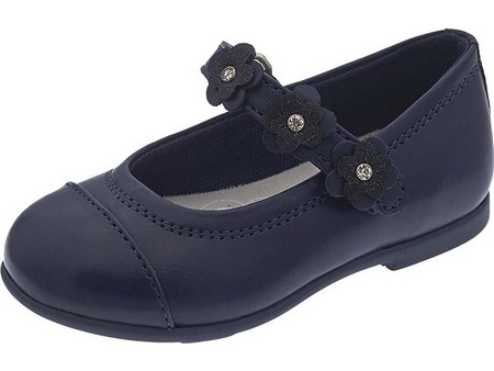 Chicco Παιδικές Μπαλαρίνες Δερμάτινες με Σκρατς Navy Μπλε 72121-800