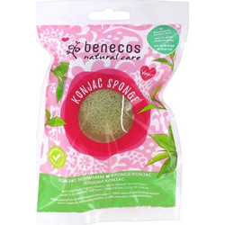 Benecos Konjac Green Tea Σφουγγάρι Καθαρισμού για Αποτοξίνωση Προσώπου