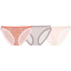 Calvin Klein Γυναικεία Slip με Δαντέλα 3Pack 000QD3804E-13Z