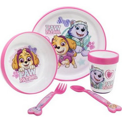 Stor Paw Patrol Παιδικό Σετ Φαγητού Pink 5τμχ