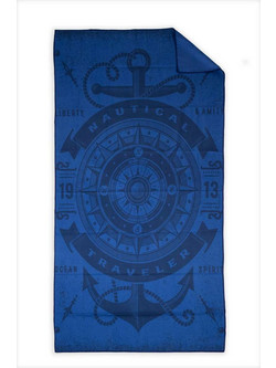 Espree Anchor Πετσέτα Θαλάσσης Microfiber Μπλε 80x160cm 24073