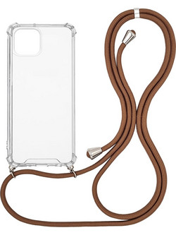 Sonique Armor Clear Back Cover Transparent / Brown (iPhone 13)
