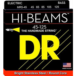 DR Strings HI-Beams Σετ 5 Χορδές Ηλεκτρικού Μπάσου Stainless Steel 45-125" Medium Tension