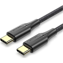 Vention TAUBF Braided LED USB-C to USB-C 1m Black 6922794766501