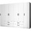 Megapap Εξάφυλλη Ντουλάπα Ρούχων Λευκή 240x51.8x181cm GP100-0076,1