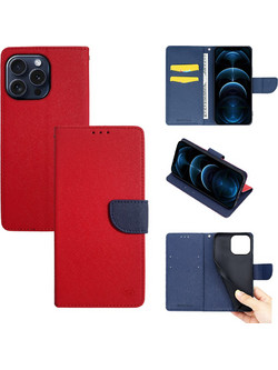 Sonique Trend Wallet Red / Navy Blue (iPhone 15 Pro Max)