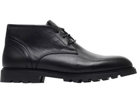 Boss Shoes Ανδρικά Μποτάκια Δερμάτινα Μαύρα A7632