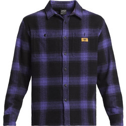 Quiksilver Mercury Ανδρικό Πουκάμισο Βαμβακερό Καρό Μακρυμάνικο Κανονική Γραμμή Overshirt Μωβ AQYWT03366-PNA1