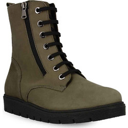 Parex Γυναικεία Αρβυλάκια Suede Χακί 10324068X36