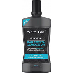 White Glo Charcoal Bad Breath Eliminator Στοματικό Διάλυμα για Λεύκανση 500ml