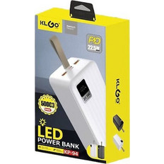 KLGO KP-94 Power Bank 5000mAh 22.5W με 2 Θύρες USB-A White