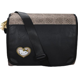 SunCe Hello Kitty Σχολική Τσάντα Ώμου Δημοτικού Μαύρη HKT-1700-MULTI