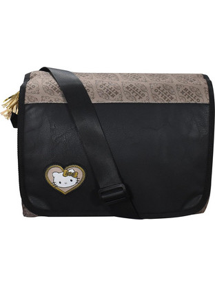 SunCe Hello Kitty Σχολική Τσάντα Ώμου Δημοτικού Μαύρη HKT-1700-MULTI