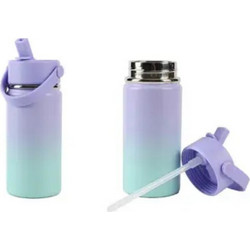 iDrink Παιδικό Παγούρι Θερμός Ανοξείδωτο BPA Free Γαλάζιο Λιλά 400ml