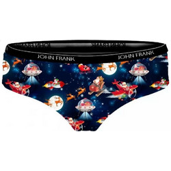 John Frank Space Santa Βαμβακερό Γυναικείο Slip Navy Μπλε Πολύχρωμο WJFD-H29