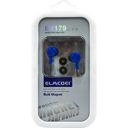 Elmcoei EV-179 Handsfree In-Ear 3.5mm Navy Blue