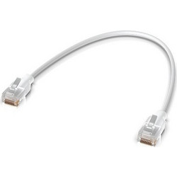 Ubiquiti U/UTP Cat.6 Καλώδιο Δικτύου Ethernet 0.3m White UACC-CABLE-PATCH-EL-0.3M-W