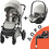 Britax Romer Smile 5Z Καρότσι Μωρού 2 σε 1 Linen Grey Lux