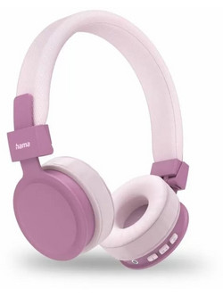 Hama Freedom Lit II Ασύρματα Bluetooth Ακουστικά On Ear Ροζ