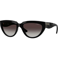 Vogue VO5629S W448G Γυναικεία Γυαλιά Ηλίου Οβάλ Κοκάλινα Μαύρα με Καφέ Degradee Φακό