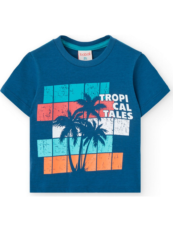 Boboli Παιδικό T-Shirt Κοντομάνικο Μπλε 321062-2579