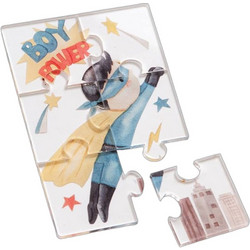Parisis Μπομπονιέρα Βάπτισης Puzzle Super Boy από Plexiglass
