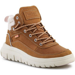 Palladium Pallaflex Cuff Warm Γυναικεία Μποτάκια Χιονιού Suede Ταμπά με Γούνα 94339-252-M