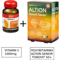 Lanes Vitamin C 30 Ταμπλέτες + Altion Tonovit Senior 40 Μαλακές Κάψουλες