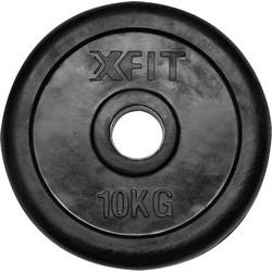 X-Fit Δίσκος Ολυμπιακού Τύπου Πλαστικοποιημένος 10kg Φ50mm